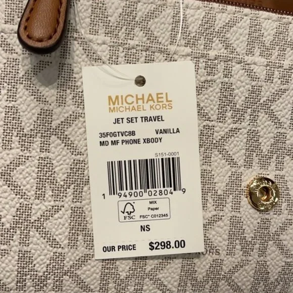 MICHAEL KORS Jet Set Travel Medium Phone Xbody Bag - Picture 12 of 16